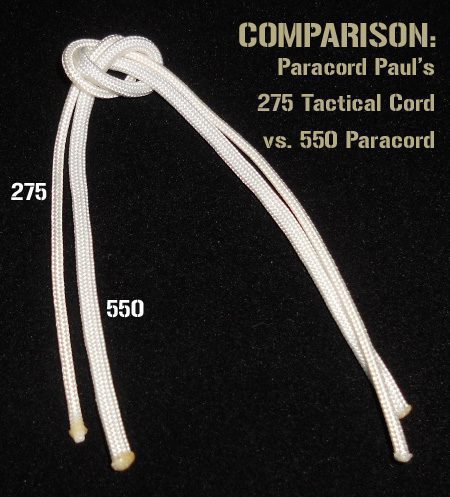 What is the difference between 275 and 550 Paracord? - Paracord