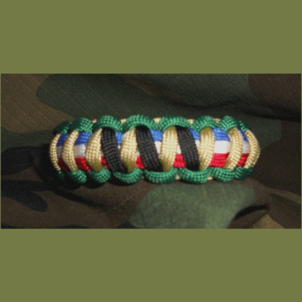 RED Friday Support the Troops Charity Bracelet - Paracord Paul