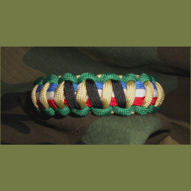 Paracord Bracelet Team Colors Silver Navy Red Deluxe - Etsy