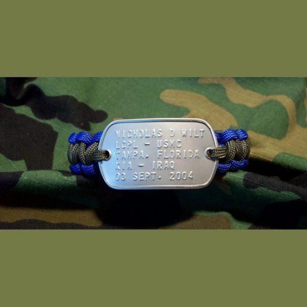 Elite Thin Blue Line Paracord Bracelet - Paracord Paul Bracelets and  Military Dog Tag Gear