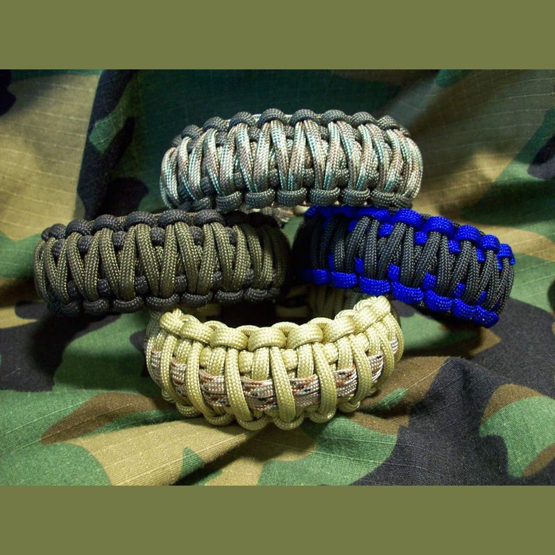 Desert Sand & Coyote Brown Paracord Rope Survival Bracelet - Made in the  USA