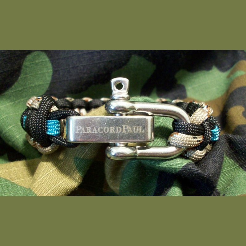 Double Crosser Woven Paracord Bracelet - Paracord Paul Bracelets and  Military Dog Tag Gear