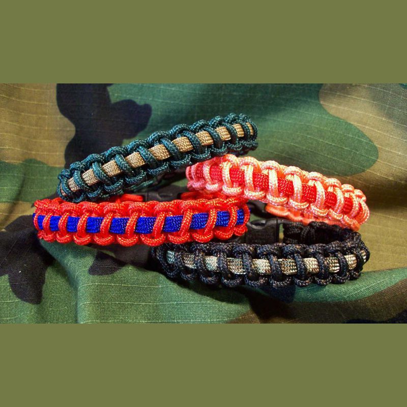 275 Tactical Cord Cobra Knot Thinner Elite Bracelet - Paracord Paul  Bracelets and Military Dog Tag Gear
