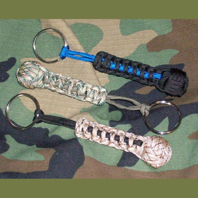 Lancer Tactical Paracord Monkey Fist Keychain ( Black / 4 )