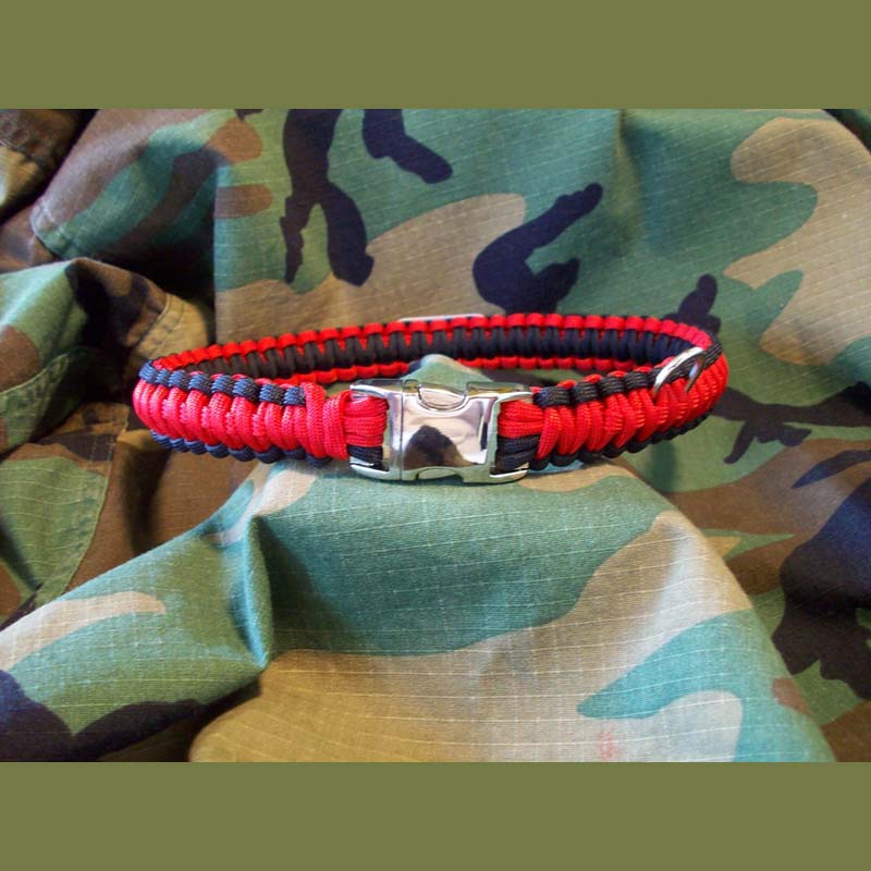 CUSTOMIZABLE Thin Paracord Dog Leash 1 or 2 Colors 
